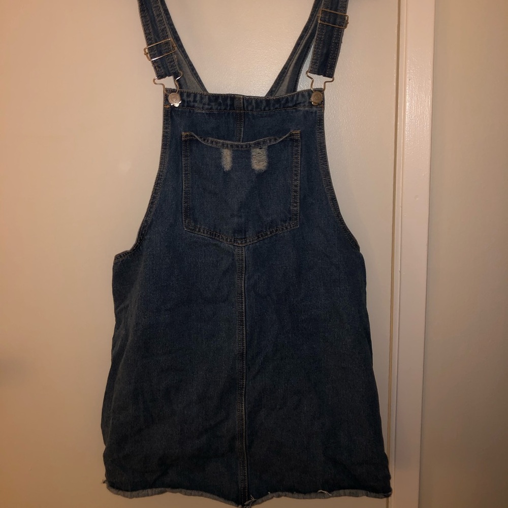 Denim Overall Dress 🧡2/15$🧡